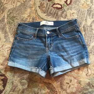 Size 0 Hollister High Waisted Jean Shorts